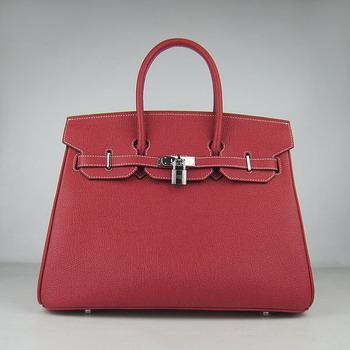 HBK35RCSS19 Hermes 35CM Red Cowhells Stripe (argento)